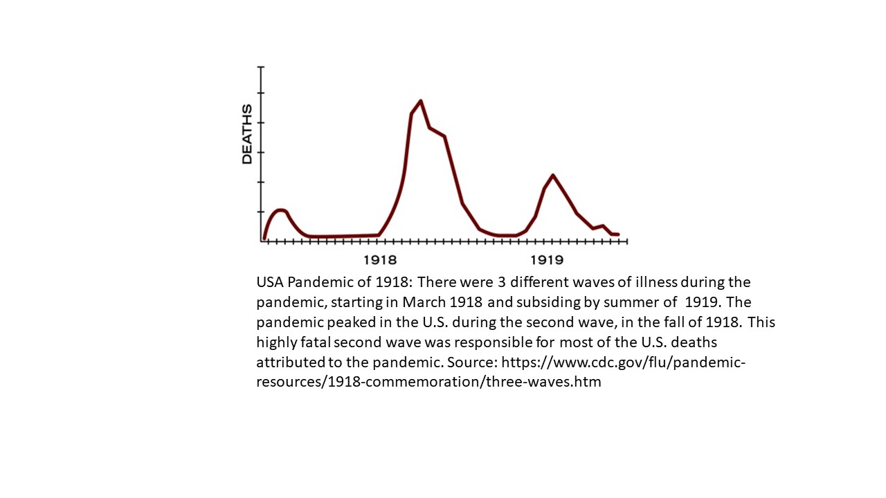 Pandemic of 1918 Three Waves